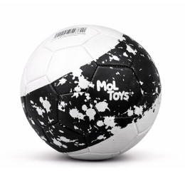 BOLA DE FUTEBOL COURO Nº5 320/330GR PTO/BCO